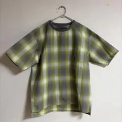 niko and... チェック柄 ポケットTシャツ グリーン系 サイズM — image 1