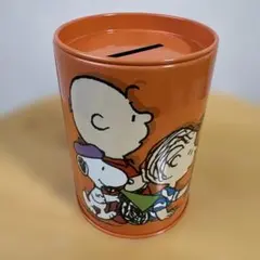 【USJ】スヌーピー 貯金箱 オレンジ【未使用】 — image 1