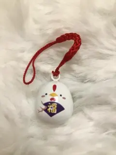 【新品未使用】福 鶏 デザイン 鈴 ストラップ — image 1