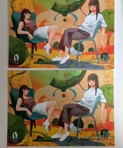 冬目ケイ（冬目景） ポストカード 2枚セット 原画展 another K — image 1