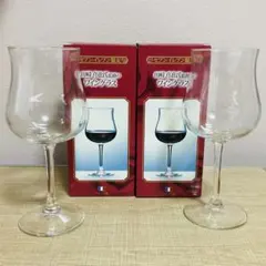 田崎慎也 監修のワイングラス 2脚 セブンイレブン限定 非売品 【ほぼ未使用】 — image 1
