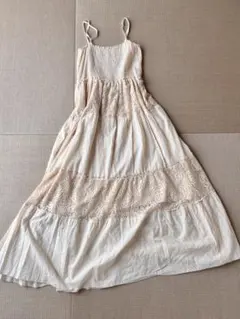BRASS COMPANY キャミワンピース ロング丈 アイボリー M — image 1