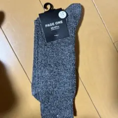 PAGE ONE ソックス 25-27cm グレー新品未使用 — image 1
