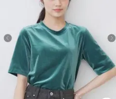 《andGIRL掲載》ベロアボクシーTシャツ【洗濯機洗い可】index — image 1