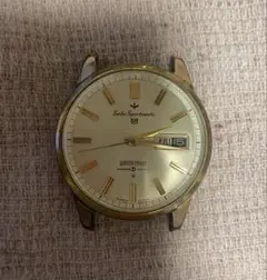 【不動品/ジャンク】1960年代 セイコー スポーツマチック5自動巻き ゴールド — image 1