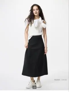 完売 新品 ユニクロ UNIQLO ウォッシャブルミラノリブフレアスカート XS — image 1