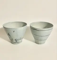【未使用】岡村朝子さんフリーカップ2個セット — image 1