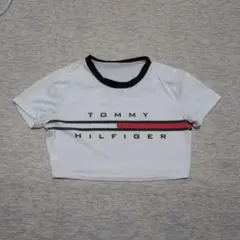 クロップド丈 Tシャツ ホワイト — image 1