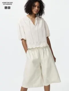 UNIQLO ユニクロ　リネンブレンドキュロット XL — image 1