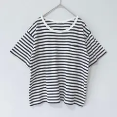 Cepo craft サポクラフト　Tシャツ　半袖　カットソー　ボーダー　L — image 1