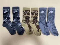 23〜25】 NIKE ナイキ ソックス 3足セット カモ柄 — image 1