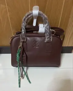 新品未使用/ブラウン ハンドバッグ/ショルダー付き — image 1