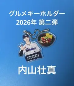 【シークレット】グルメキーホルダー　第二弾　東京ヤクルトスワローズ　内山壮真 — image 1