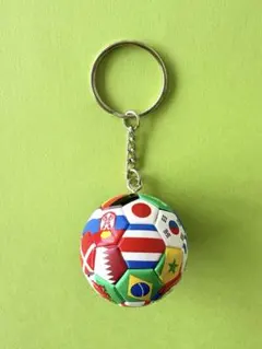 サッカーボールキーホルダー 国旗柄 — image 1