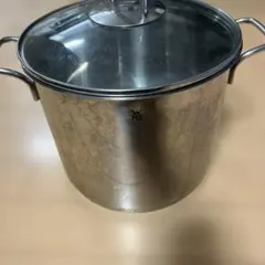 WMF 両手鍋 ステンレス ガラス蓋付き — image 1