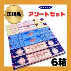 【6箱アソートセット】SATYAお香 ナグチャンパ/アースタ/ホワイトセージ — image 1