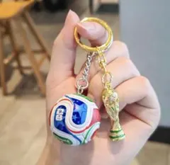 2026FIFAワールドカップ　サッカーボールキーホルダー　トロフィー — image 1