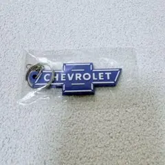 【未使用品】CHEVROLET ロゴボウタイ型　ラバーキーホルダー 青 — image 1