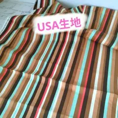 【6月頃迄★大特価】Domestic Diva海外生地USA ストライプ　生地 — image 1