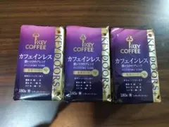 キーコーヒー KEY DOORS+ カフェインレス 粉 180g 3袋セット — image 1