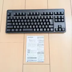 【ELECOM】無線コンパクト キーボード エレコム ワイヤレス ブラック 黒 — image 1