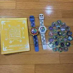 レア⭐︎動作確認済み　妖怪ウォッチ スタート一式　本体2個 メダルセットまとめ売り — image 1