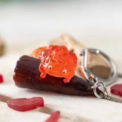 ジブリ ハウルの動く城 キーホルダー ぶらさがりカルシファー タグ付き新品 — image 1