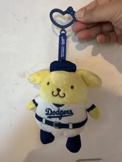 ボムポムプリンドジャースぬいぐるみ マスコット8月12日配布分ヘルメットボウル — image 1