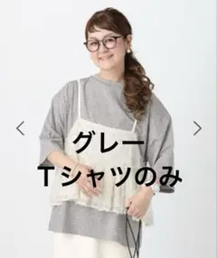 【新品未使用】LEPSIM 310さん企画　グレー　Tシャツのみ — image 1
