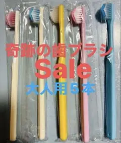 新品★奇跡の歯ブラシポケットイン大人用 5本セット — image 1
