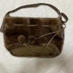 ラビットファーショルダーバック — image 1