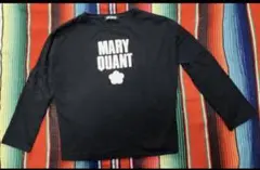 MARY QUANT 長袖カットソー ブラック デイジーロゴ　M程度のUSED — image 1