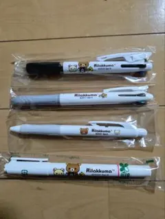 非売品！リラックマ3色2本+蛍光ペン付+ボールペン計4本セット、三井プライマリー — image 1