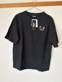 【新品タグ付】マリークヮント コスメ刺繍 Tシャツ Mサイズ ブラック — image 1