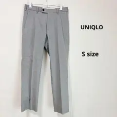 UNIQLO ユニクロ　ドライノータックパンツ　メンズ　S グレー　千鳥格子柄 — image 1