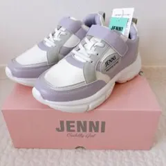 新品 JENNI スニーカー 22.0cm パープル ホワイト — image 1