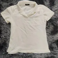 MONO COMME CA　半袖　ポロシャツ　ホワイト系　Mサイズ — image 1
