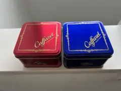 Caffarel スクエア缶 ロッソ＆ブルー 2個セット — image 1