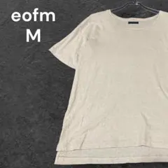 【人気】eofm イオフム リネンブレンドTシャツ ベージュ M 日本製 — image 1