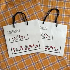 AUDREY ショップ袋 2枚セット — image 1