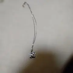 CHANEL ココマーク ネックレス シルバー ブラック — image 1