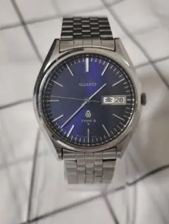 希少品 SEIKO セイコー タイプⅡ 0903-8110 QZ 青 腕時計 — image 1
