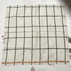 renoma ハンカチ ドッグ柄 チェック ベージュ — image 1