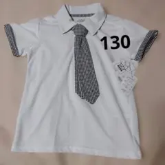 ネクタイ付きポロシャツ 130 — image 1