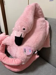 Gigo 寝そべるフラミンゴ　ぬいぐるみ — image 1