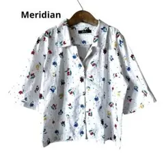 Meridian メリディアンドット×チューリップ 総柄 半袖レトロシャツ — image 1