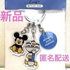 ディズニー × 松本セイジ　3連アクリル キーホルダー ミッキー ドナルド — image 1