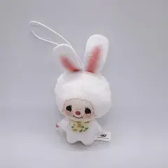 【新品タグ付】モンチッチ お花柄ぬいぐるみちゃーむ マスコット チムたん うさぎ — image 1