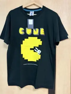 未使用タグ付き CUNE PAC-MAN コラボ Tシャツ ブラック Mサイズ — image 1