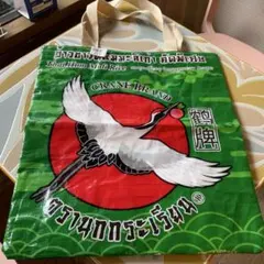 CRANE BRAND リサイクルバッグ タイ米袋デザイン — image 1